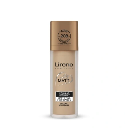 LIRENE City Matt podkład do twarzy matujący 208 Toffee 30ml