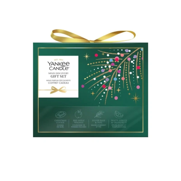 YANKEE CANDLE Christmas zestaw prezentowy 4 świece mini 4x37g