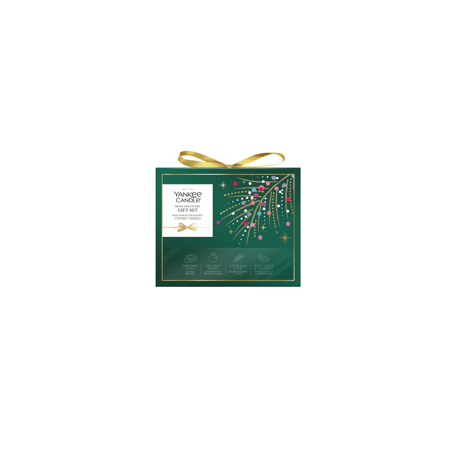 YANKEE CANDLE Christmas zestaw prezentowy 4 świece mini 4x37g
