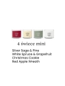 YANKEE CANDLE Christmas zestaw prezentowy 4 świece mini 4x37g