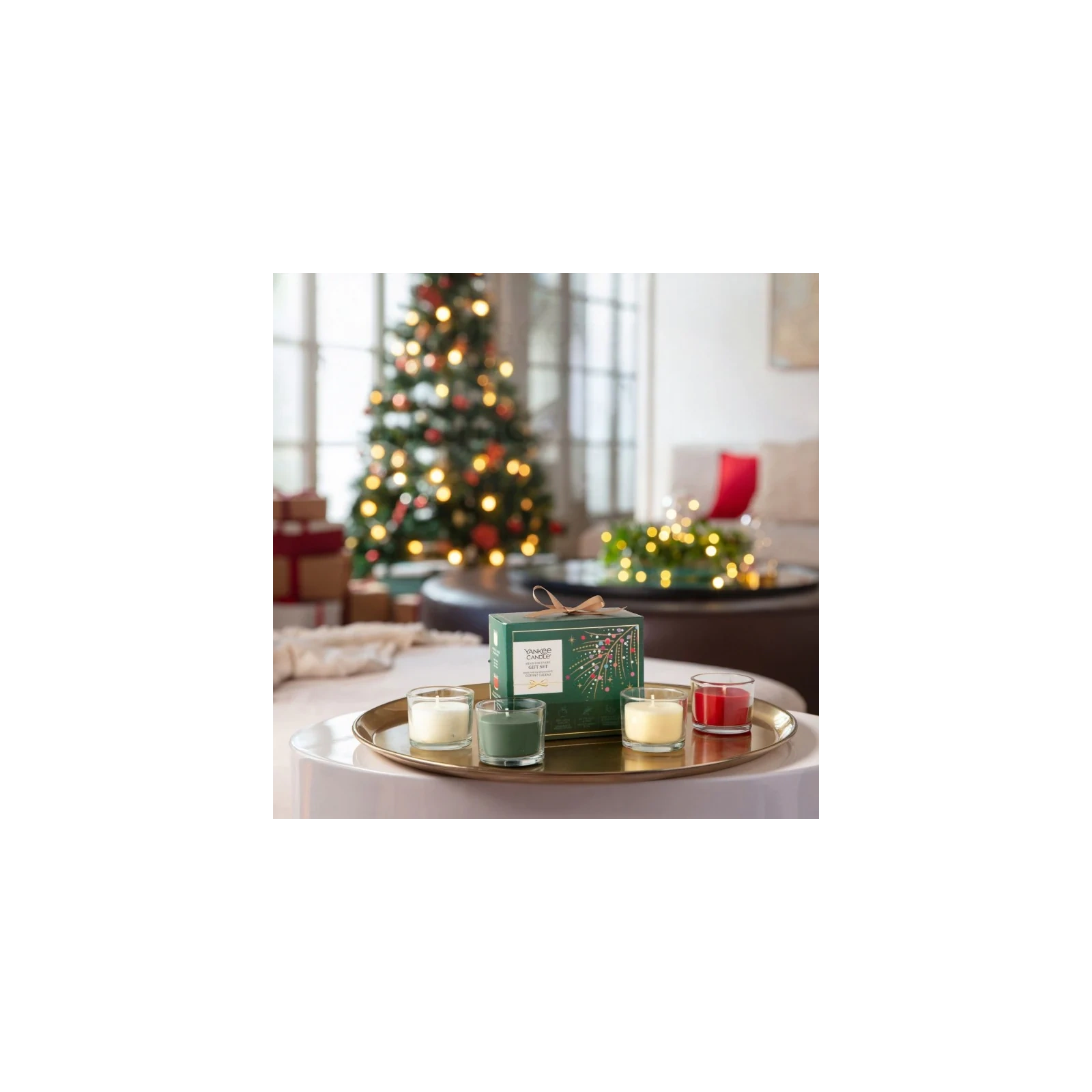 YANKEE CANDLE Christmas zestaw prezentowy 4 świece mini 4x37g