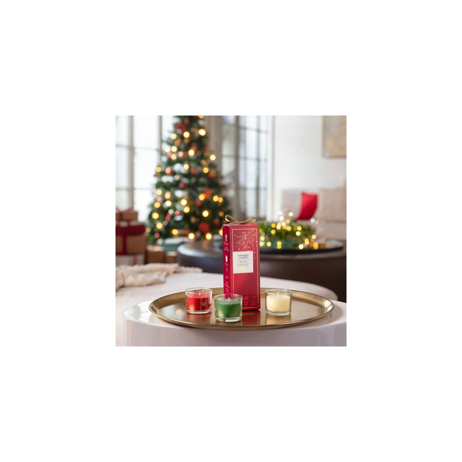 YANKEE CANDLE Christmas zestaw prezentowy 3 świece mini 3x37g