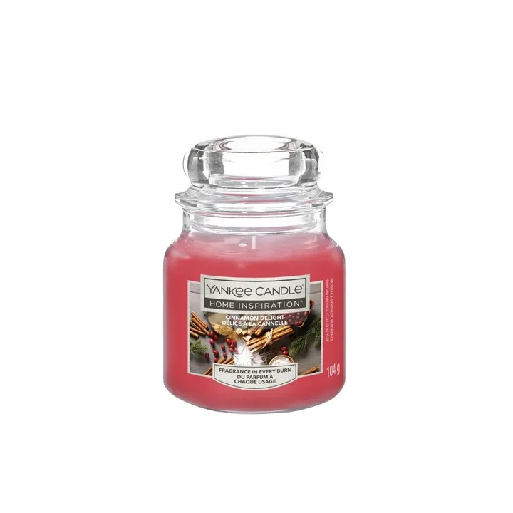 YANKEE CANDLE Home Inspiration Mała świeca w słoiku CINNAMON DELIGHT 104g