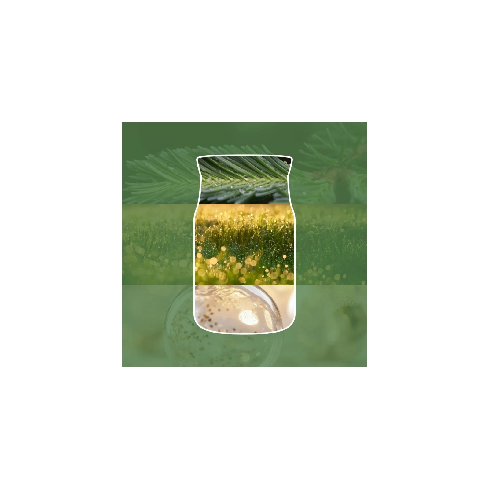 YANKEE CANDLE Shimmering Christmas Tree świeca zapachowa Signature mała 110g