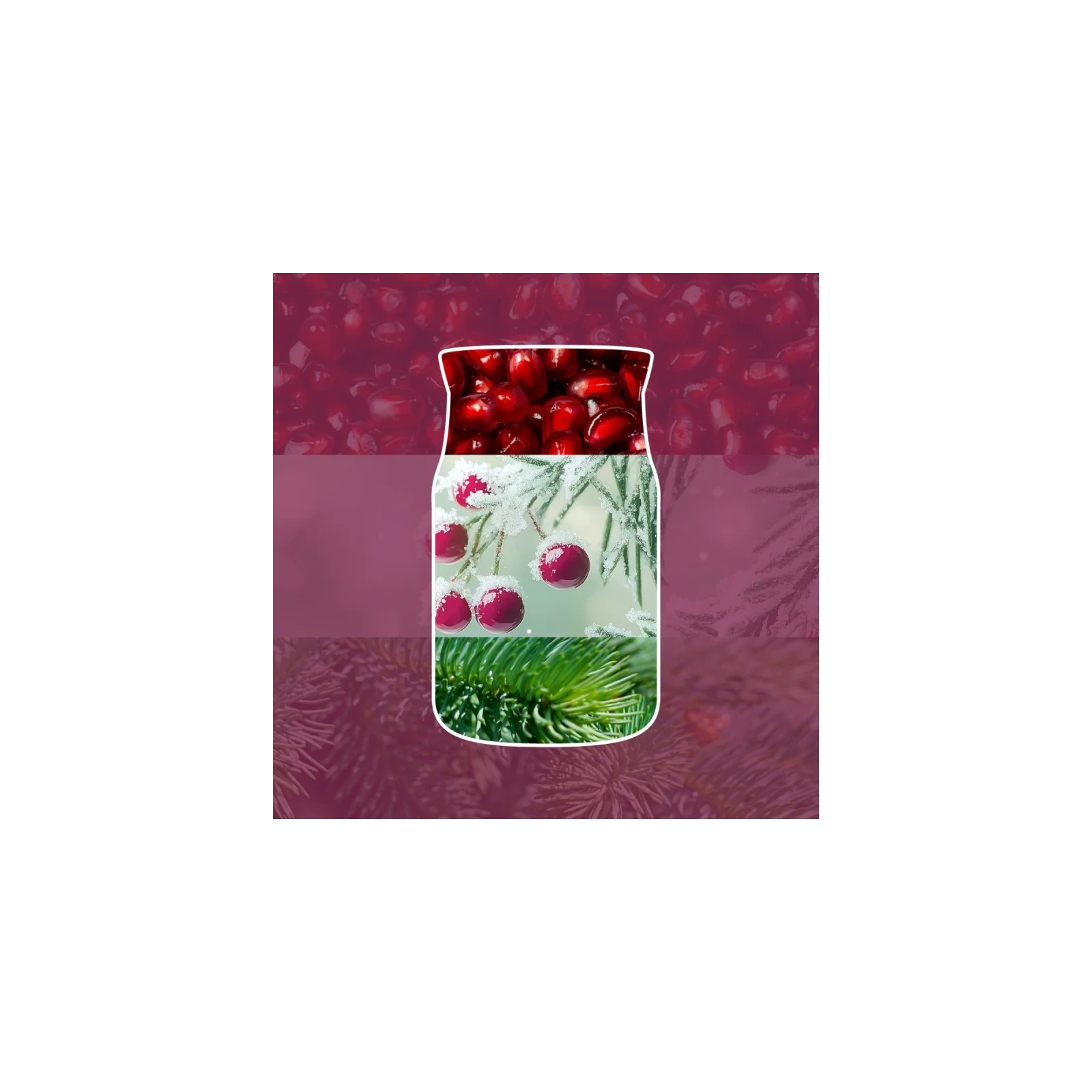 YANKEE CANDLE Sparkling Winterberry świeca zapachowa Signature mała 110g