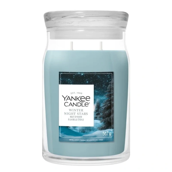 YANKEE CANDLE Winter Night Stars świeca zapachowa Signature duża 567g