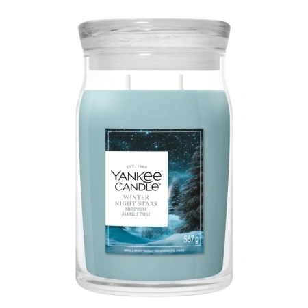 YANKEE CANDLE Winter Night Stars świeca zapachowa Signature duża 567g