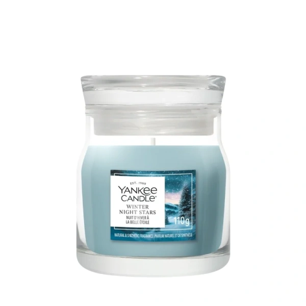 YANKEE CANDLE Winter Night Stars świeca zapachowa Signature mała 110g