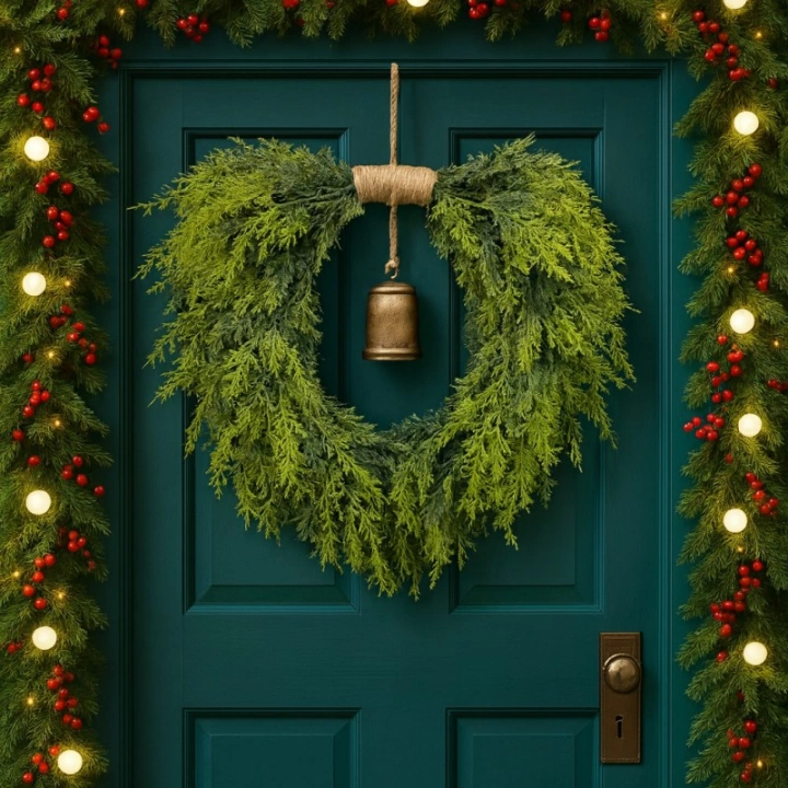 ECARLA girlanda świąteczna wianek wysokość 50cm WSN31