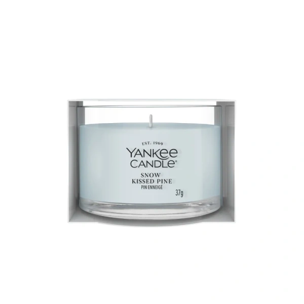 YANKEE CANDLE Snow Kissed Pine świeca zapachowa Signature mini 37g