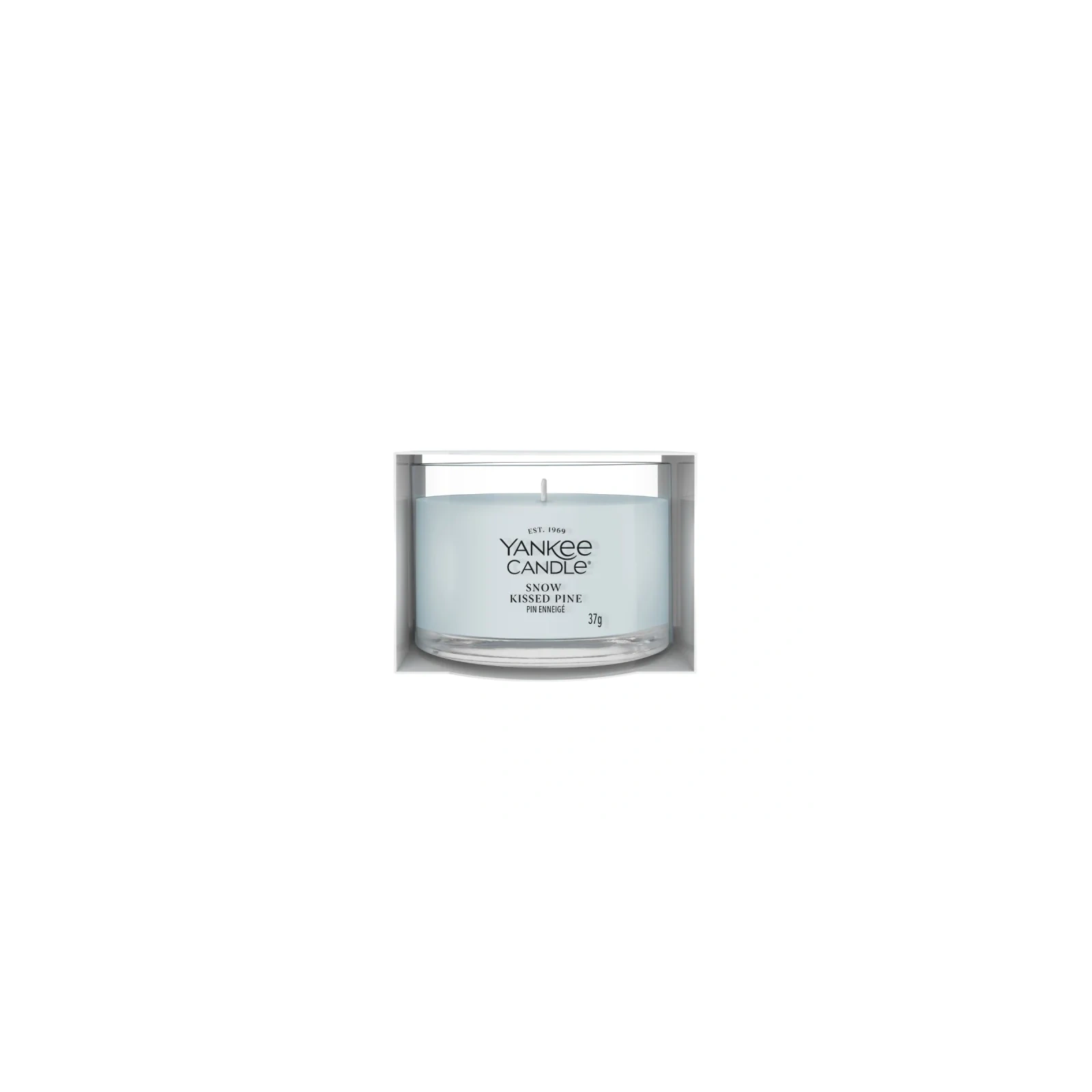 YANKEE CANDLE Snow Kissed Pine świeca zapachowa Signature mini 37g