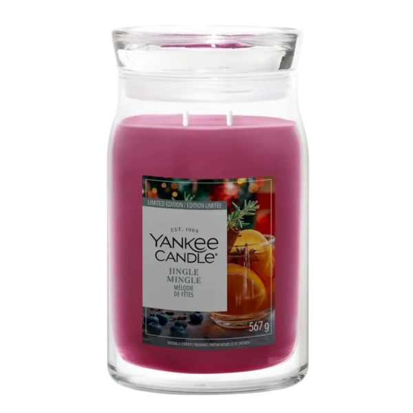 YANKEE CANDLE Jingle Mingle świeca zapachowa Signature duża 567g