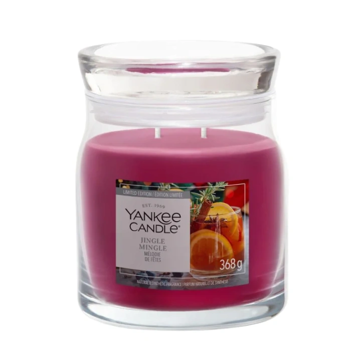 YANKEE CANDLE Jingle Mingle świeca zapachowa Signature średnia 368g