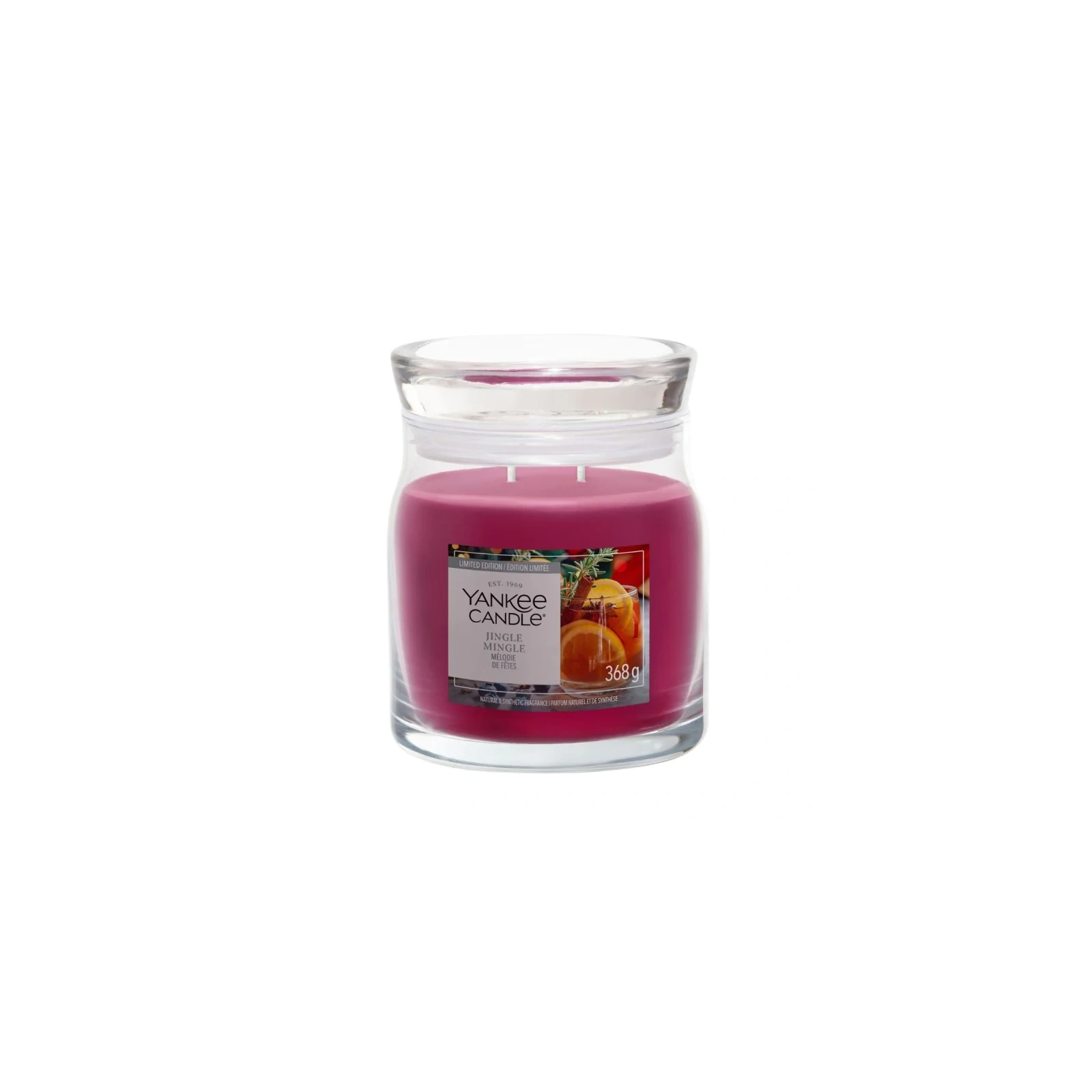 YANKEE CANDLE Jingle Mingle świeca zapachowa Signature średnia 368g