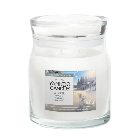 YANKEE CANDLE Winter Walk świeca zapachowa Signature średnia 368g