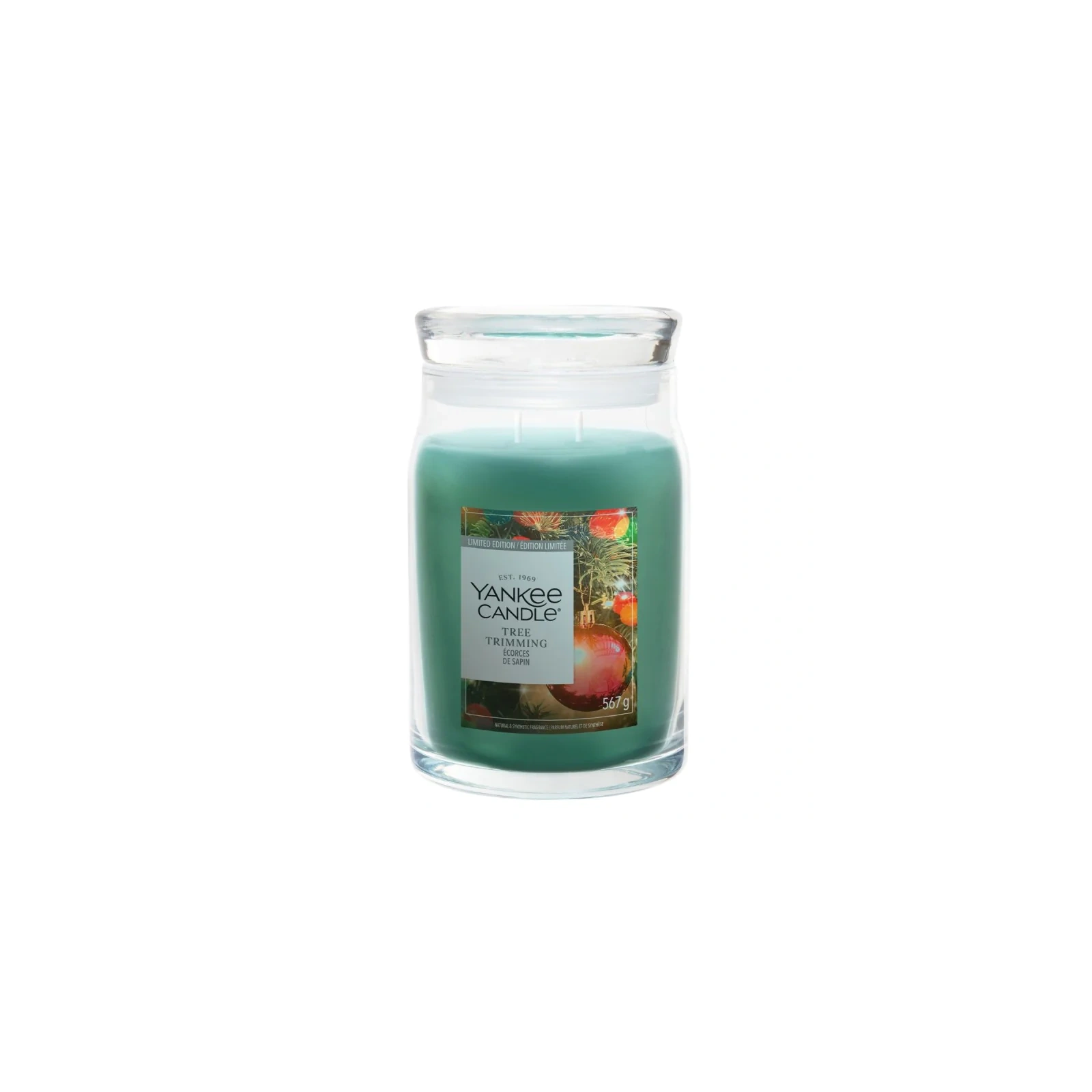 YANKEE CANDLE Tree Trimming świeca zapachowa Signature duża 567g
