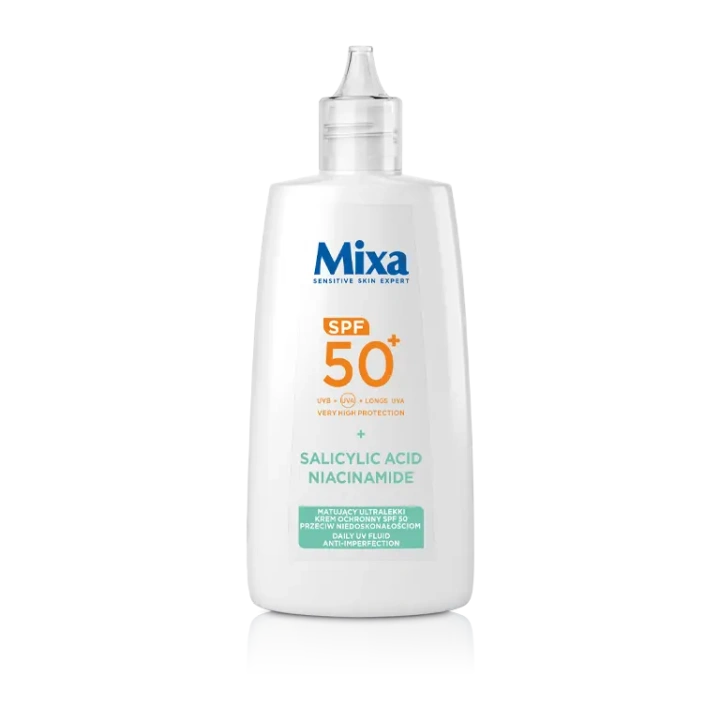 Mixa Salicylic Acid+Niacinamide ultralekki krem ochronny do twarzy SPF50 40ml