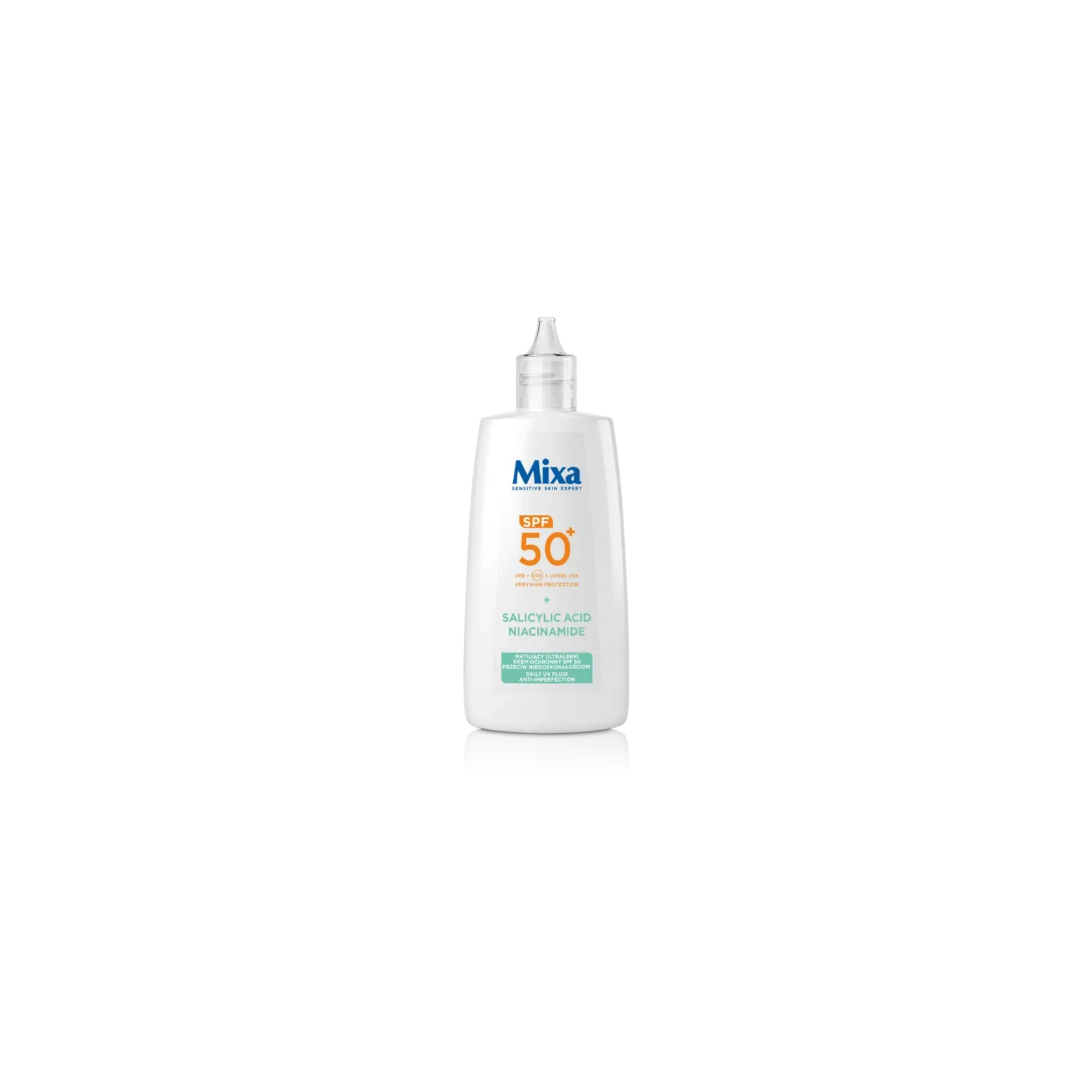 Mixa Salicylic Acid+Niacinamide ultralekki krem ochronny do twarzy SPF50 40ml