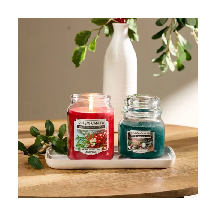 YANKEE CANDLE Home Inspiration Średnia świeca w słoiku WINTER FIR 340g