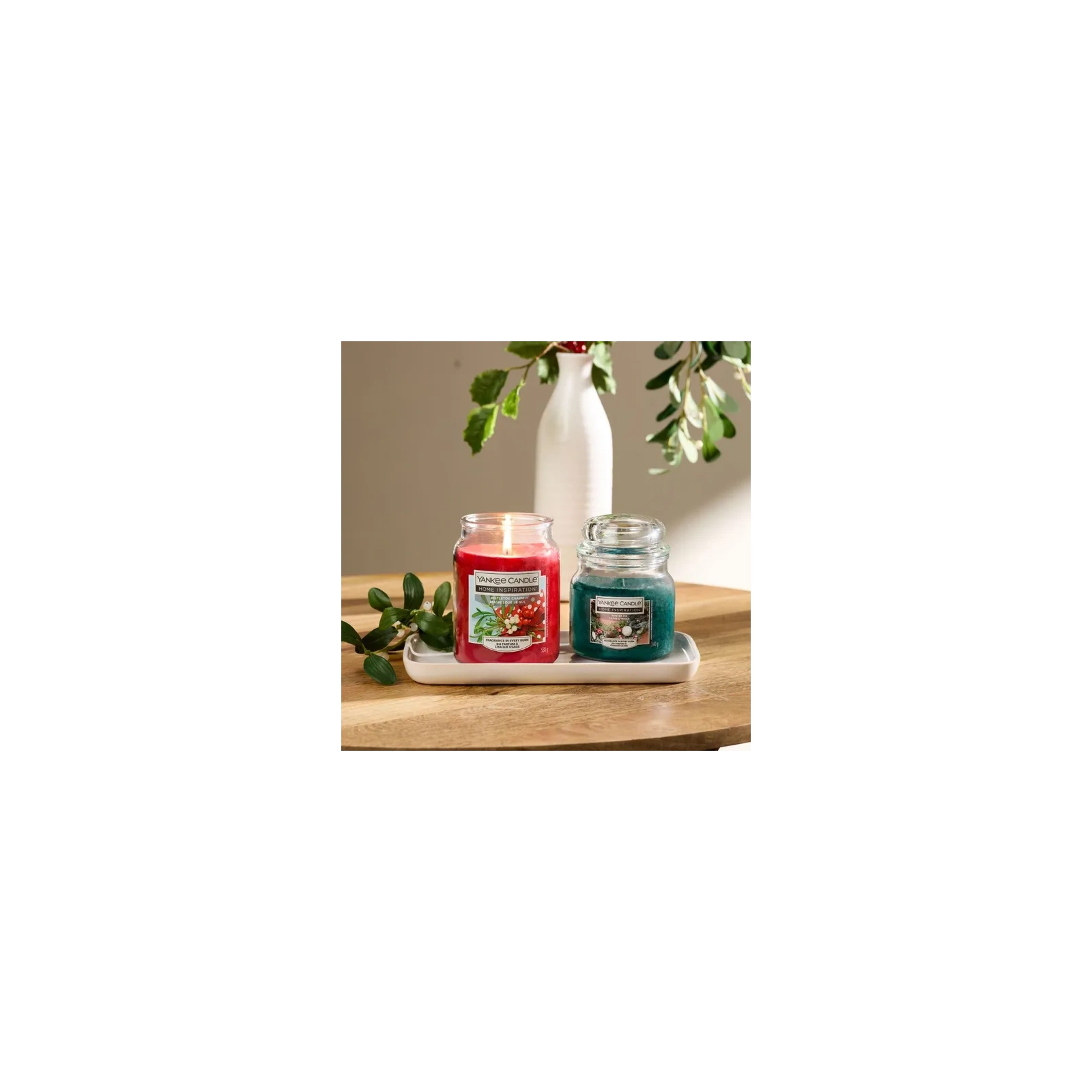 YANKEE CANDLE Home Inspiration Średnia świeca w słoiku WINTER FIR 340g