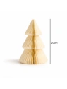 ECARLA papierowa choinka składana kremowa 20cm WOZ69