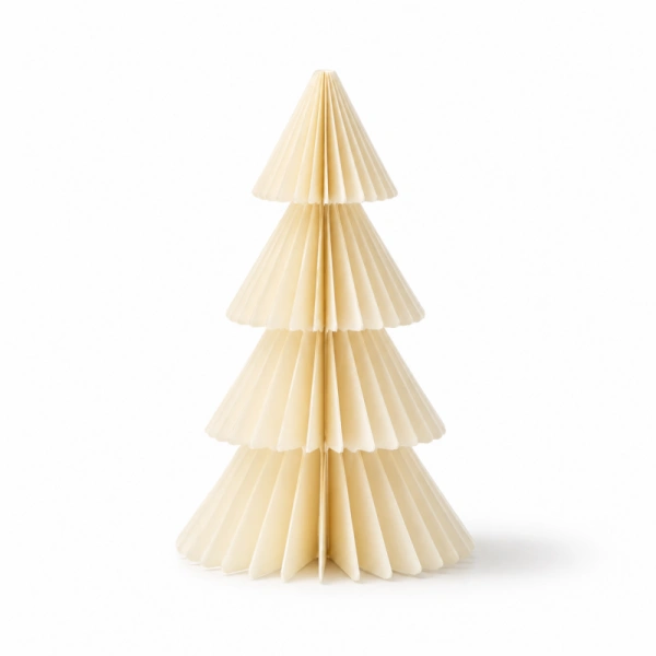 ECARLA papierowa choinka składana kremowa 30cm WOZ67