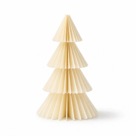 ECARLA papierowa choinka składana kremowa 30cm WOZ67