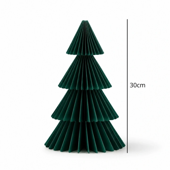 ECARLA papierowa choinka składana zielona 30cm WOZ66