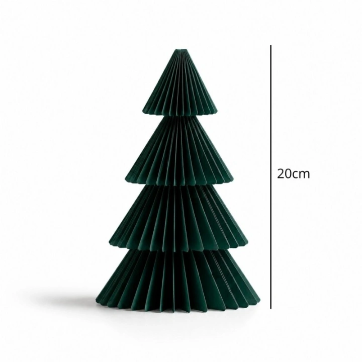 ECARLA papierowa choinka składana zielona 20cm WOZ71