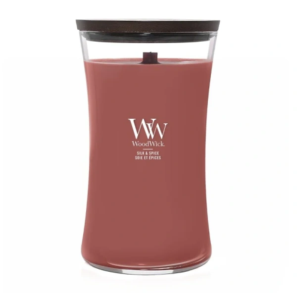 WOODWICK Silk & Spice duża świeca zapachowa 610g