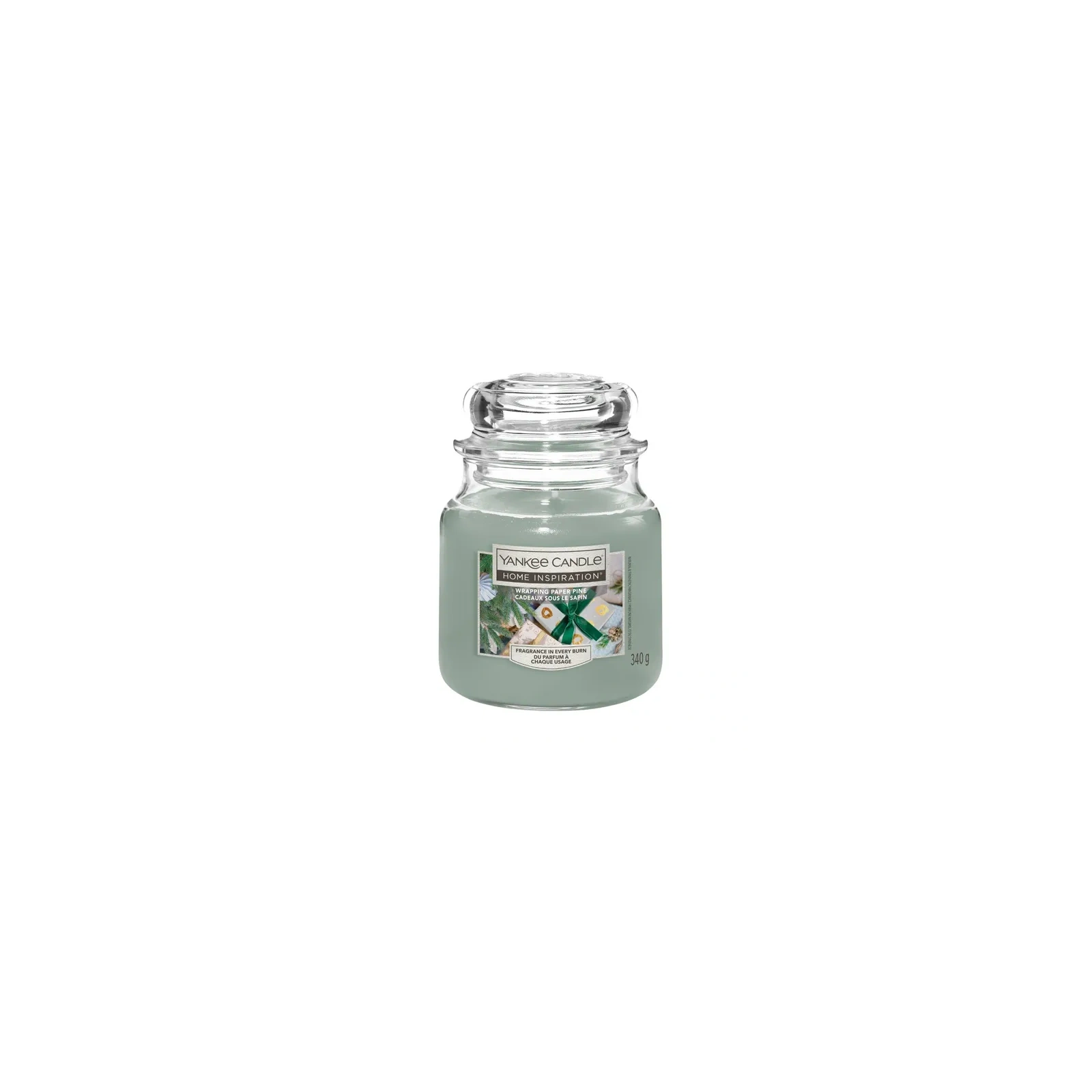 YANKEE CANDLE Home Inspiration Średnia świeca w słoiku WRAPPING PAPER PINE 340g