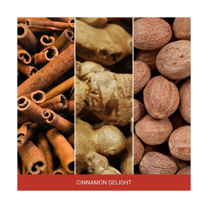 YANKEE CANDLE Home Inspiration Średnia w świeca słoiku CINNAMON DELIGHT 340g
