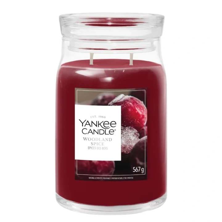 YANKEE CANDLE Woodland Spice świeca zapachowa Signature duża 567g