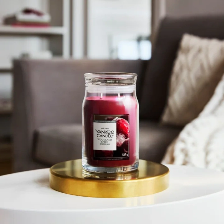 YANKEE CANDLE Woodland Spice świeca zapachowa Signature duża 567g