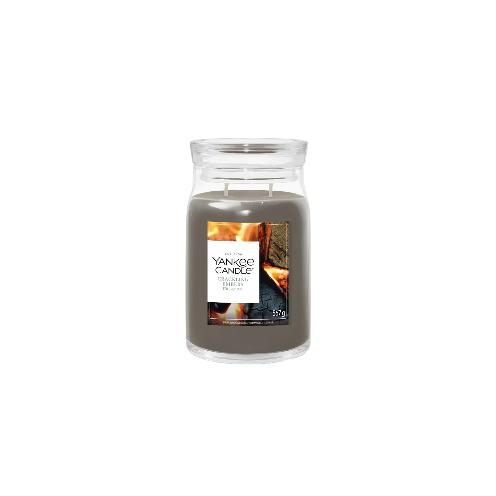 YANKEE CANDLE Crackling Embers świeca zapachowa Signature duża 567g
