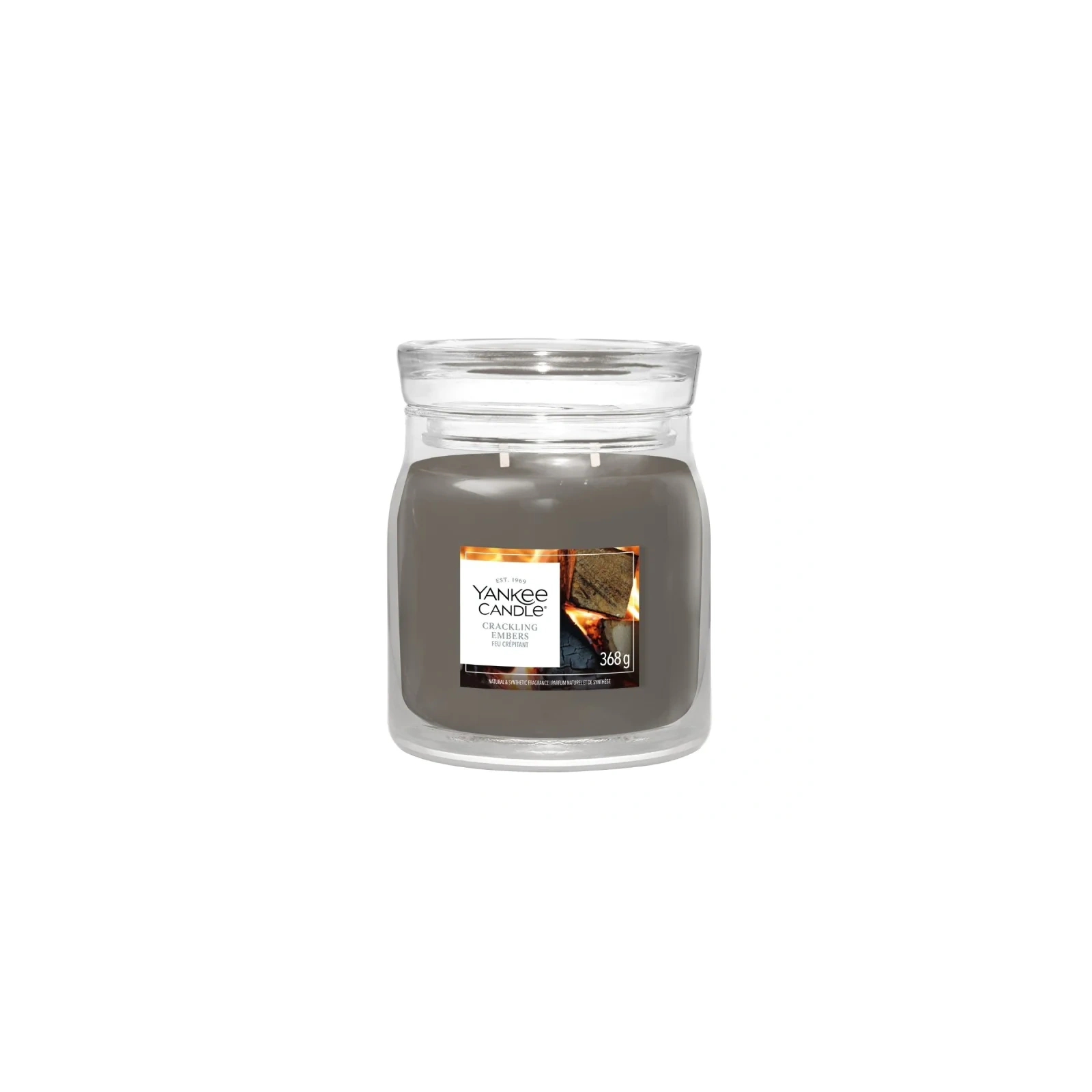 YANKEE CANDLE Crackling Embers świeca zapachowa Signature średnia 368g