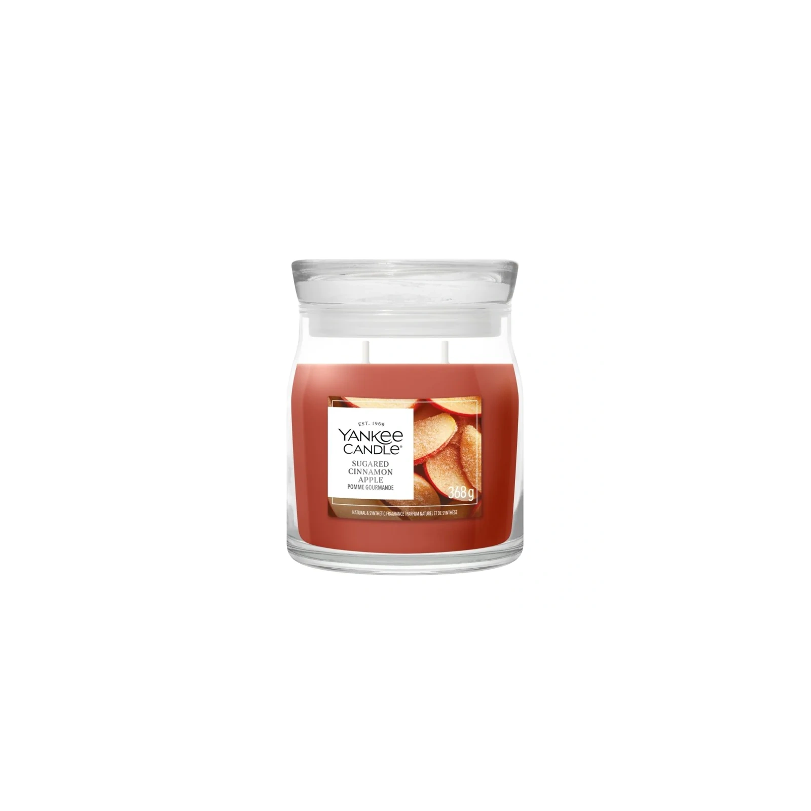 YANKEE CANDLE Sugared Cinnamon Apple świeca zapachowa średnia 411g