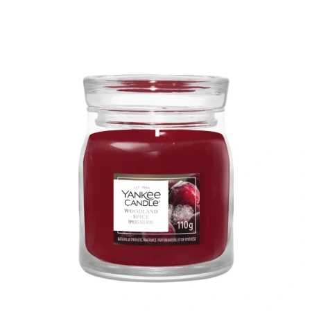 YANKEE CANDLE Woodland Spice świeca zapachowa Signature mała 110g