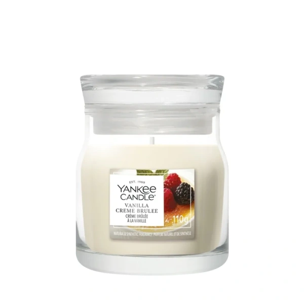 YANKEE CANDLE Vanilla Creme Brulee świeca zapachowa mała 110g