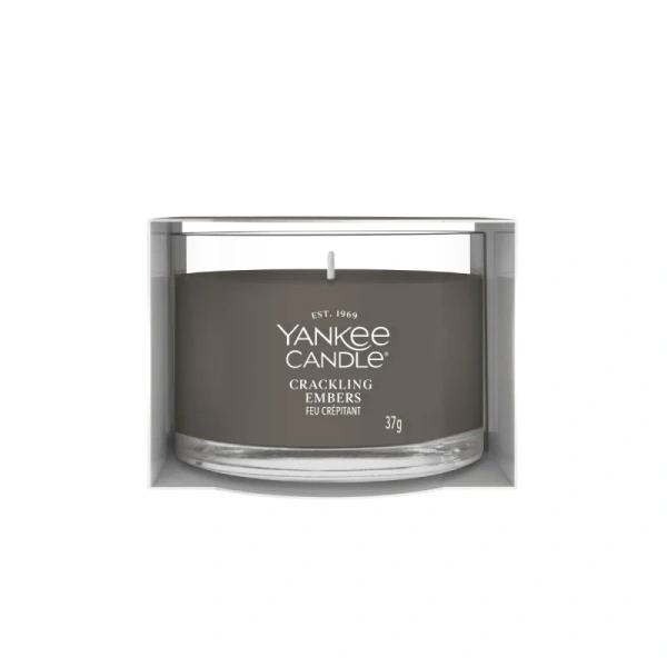 YANKEE CANDLE Crackling Embers świeca zapachowa Signature mini 37g