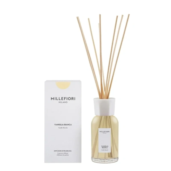 Millefiori Milano Vaniglia Bianca dyfuzor zapachowy z patyczkami 250ml