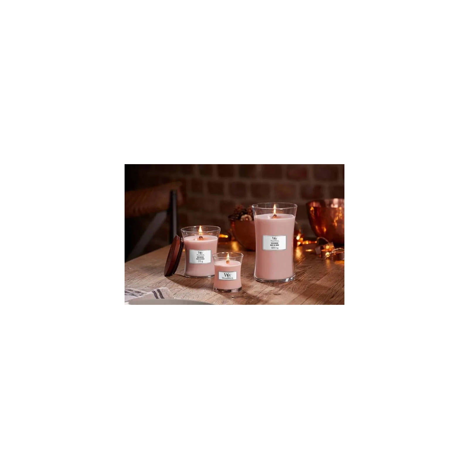 WOODWICK Core Hearthwick świeca w słoiku elipsa ROSEWOOD 453g 