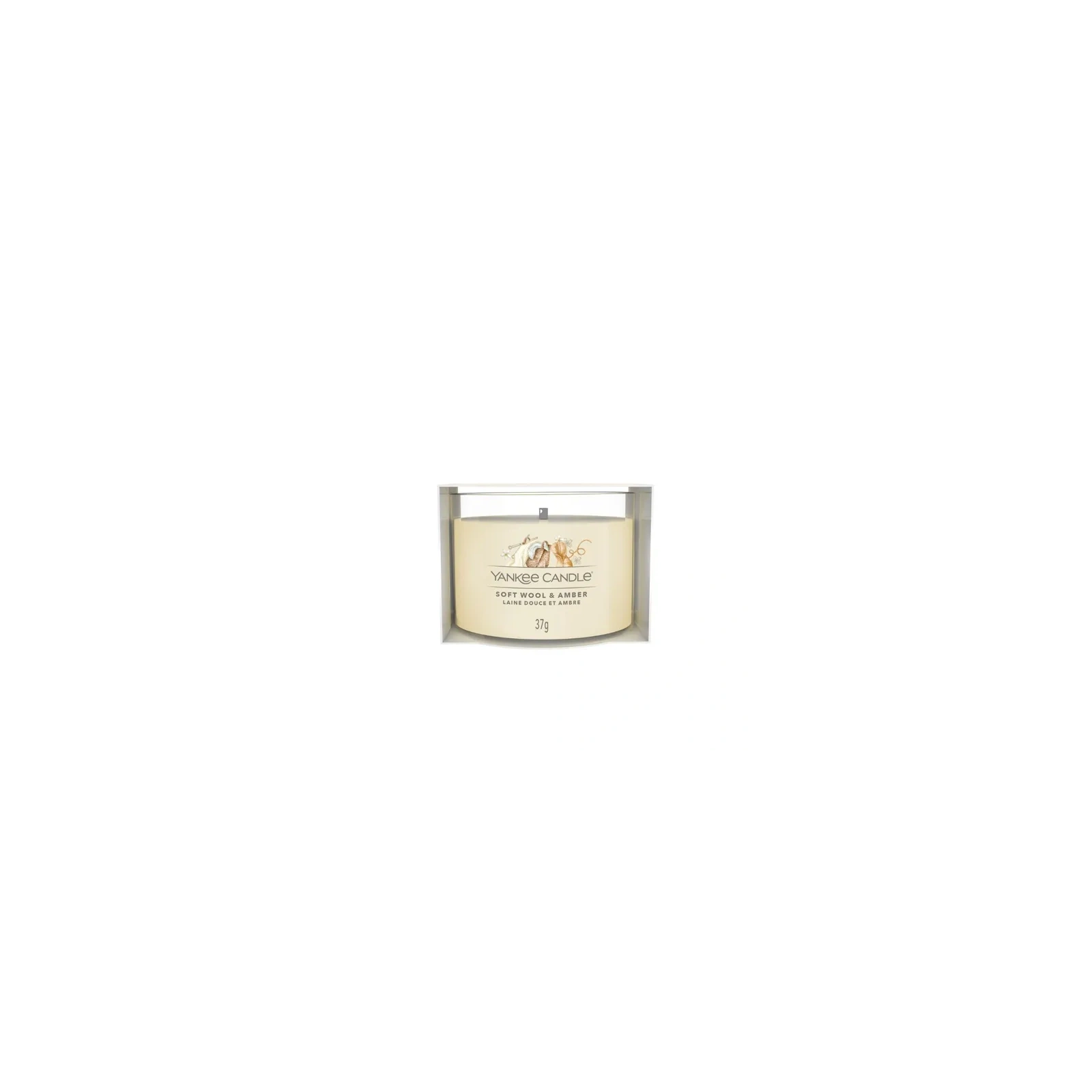 YANKEE CANDLE Signature Mini świeca w słoiku SOFT WOOL & AMBER 37g