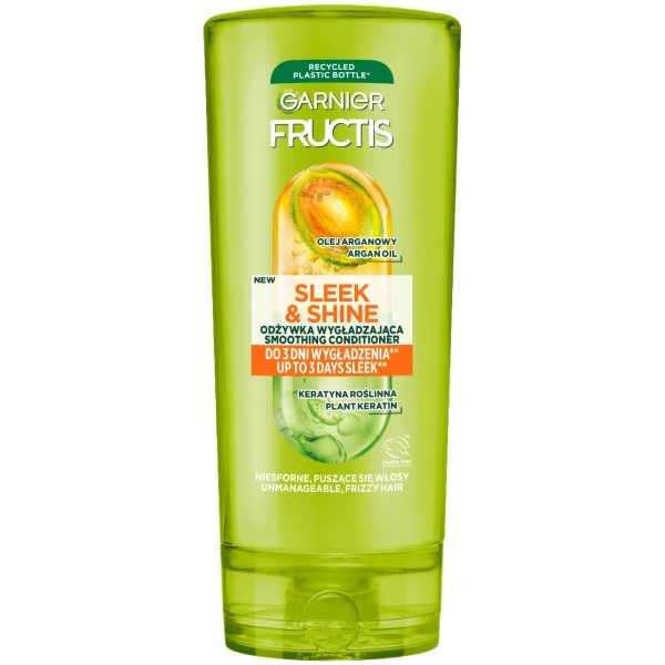 GARNIER Fructis Sleek&Shine wygładzająca odżywka do włosów z olejkiem arganowym 200ml
