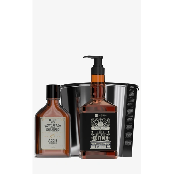 HISKIN Men Gentelman Whisky zestaw kosmetyczny żel pod prysznic w kulerze