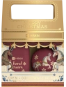 HISKIN Merry Christmas zestaw krem do rąk + okrągły ogrzewacz do rąk