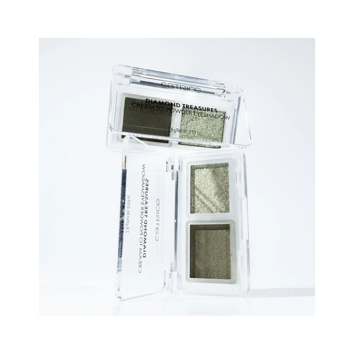 Catrice Diamond Treasures kremowy cień do powiek 040 Olive Twinkle 2,8g