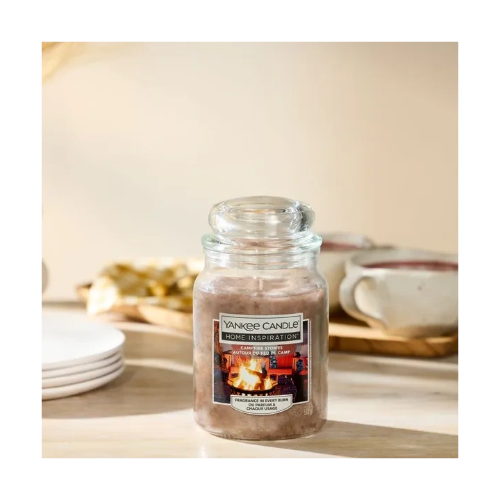 YANKEE CANDLE Home Inspiration Duża świeca w słoiku CAMPFIRE STORIES 538g