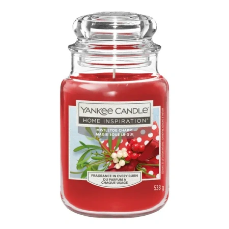 YANKEE CANDLE Home Inspiration Duża świeca w słoiku MISTLETOE CHARM 538g