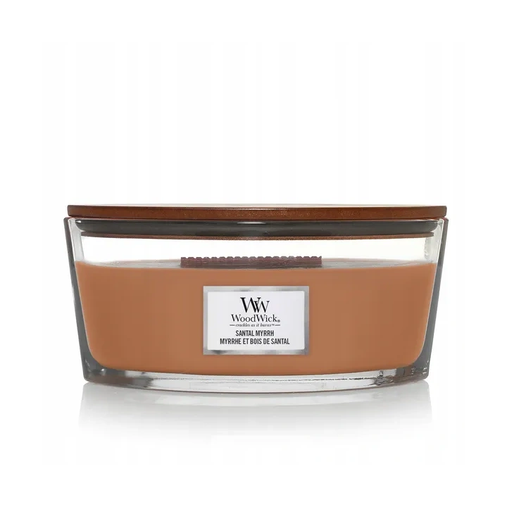 WOODWICK Core Hearthwick świeca w słoiku elipsa SANTAL MYRRH 453g 